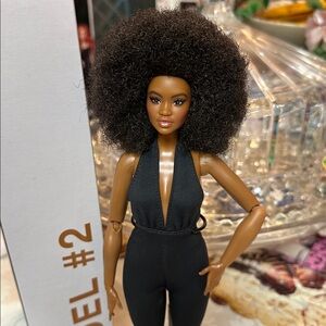 Mattel Fashion Doll with Elegant Black Afro